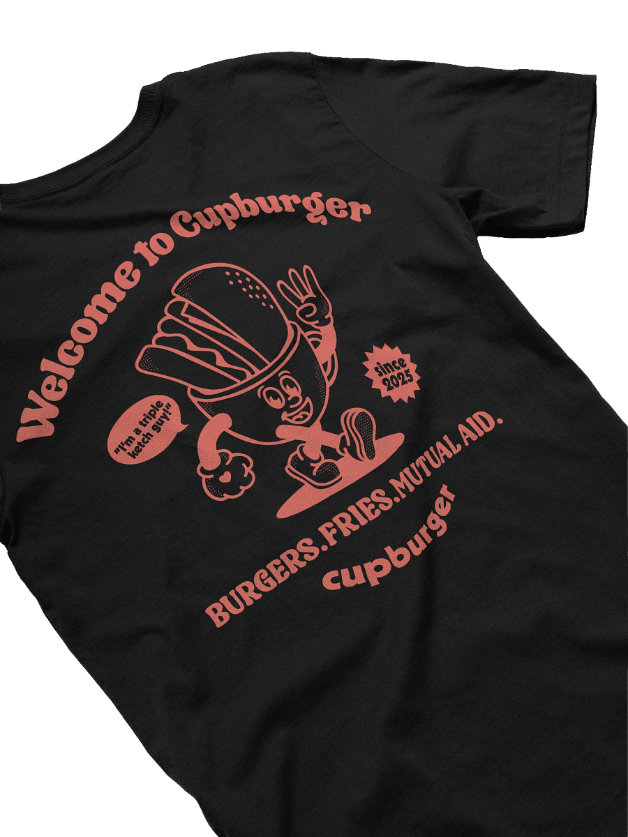Cupburger "Fast Food" Black Tee product image (4)