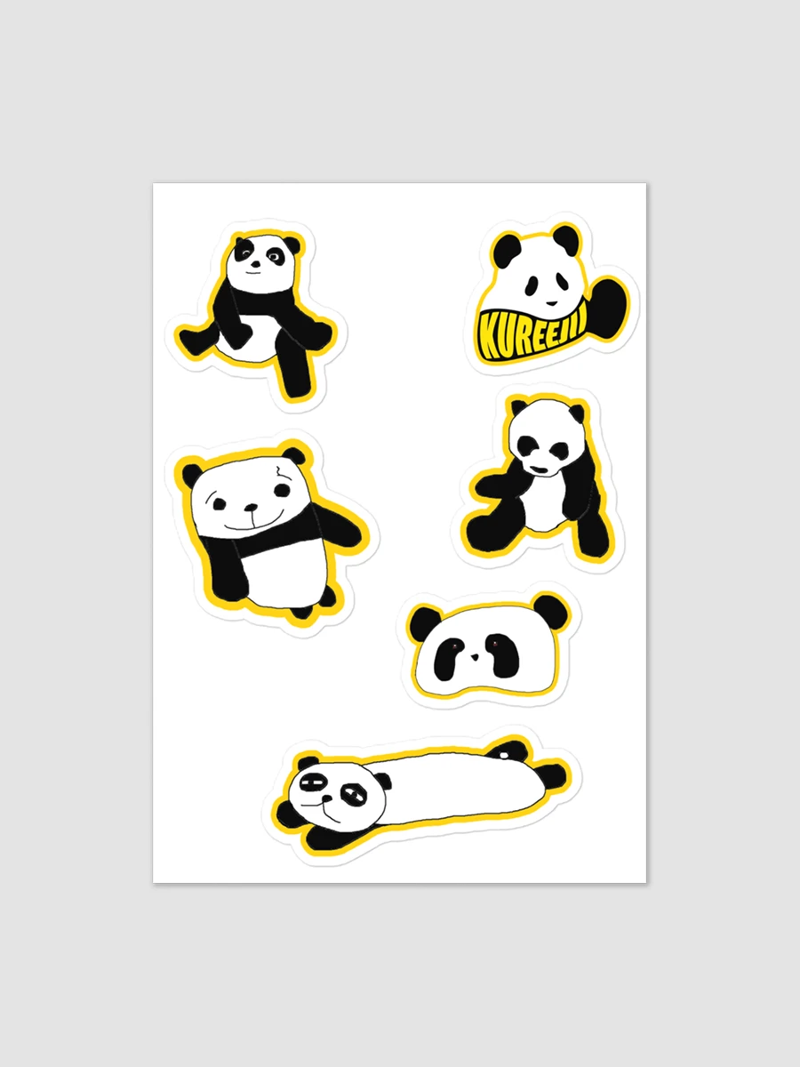 KRAZY panda sticker set product image (1)