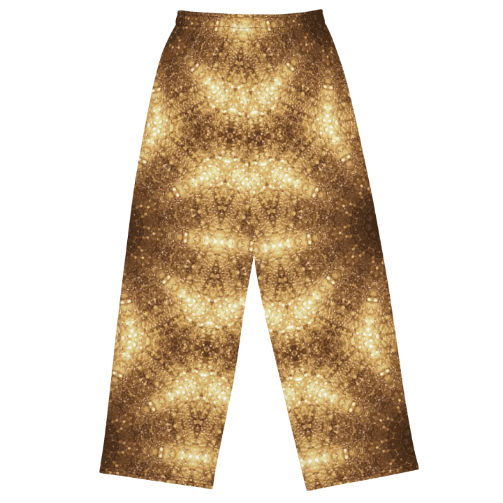 Gold Disco Kaleidoscope Wideleg Pants product image (1)