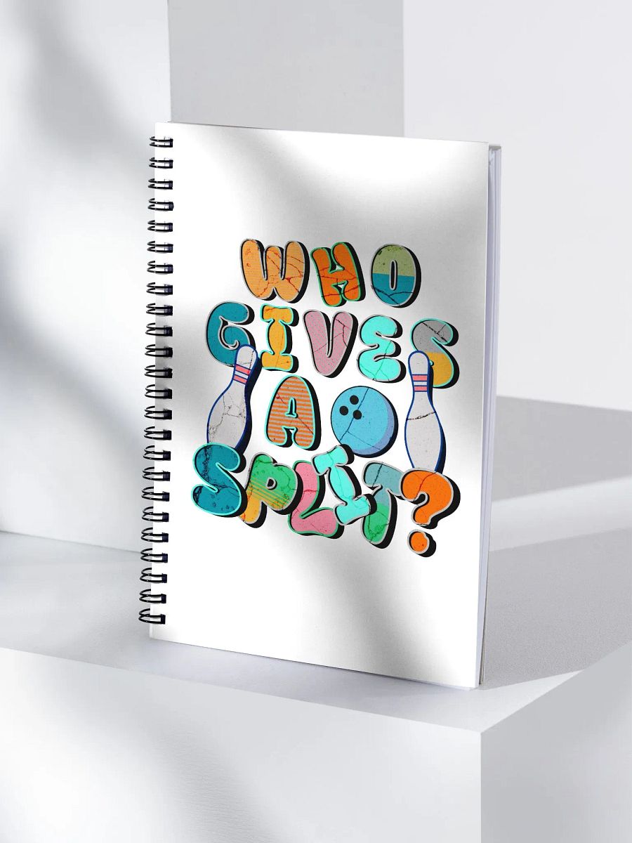 Who Gives A Split? Bowling Spiral Notebook product image (3)