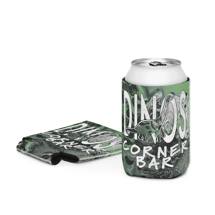 Dinos' Corner Bar Metallic Green Fluid Acrylic Coozie product image (3)