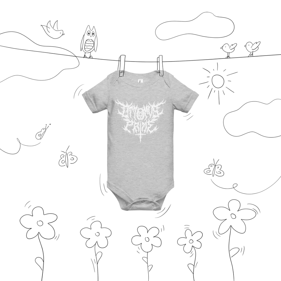 Toddler Onesie - Metal Logo (White) product image (39)