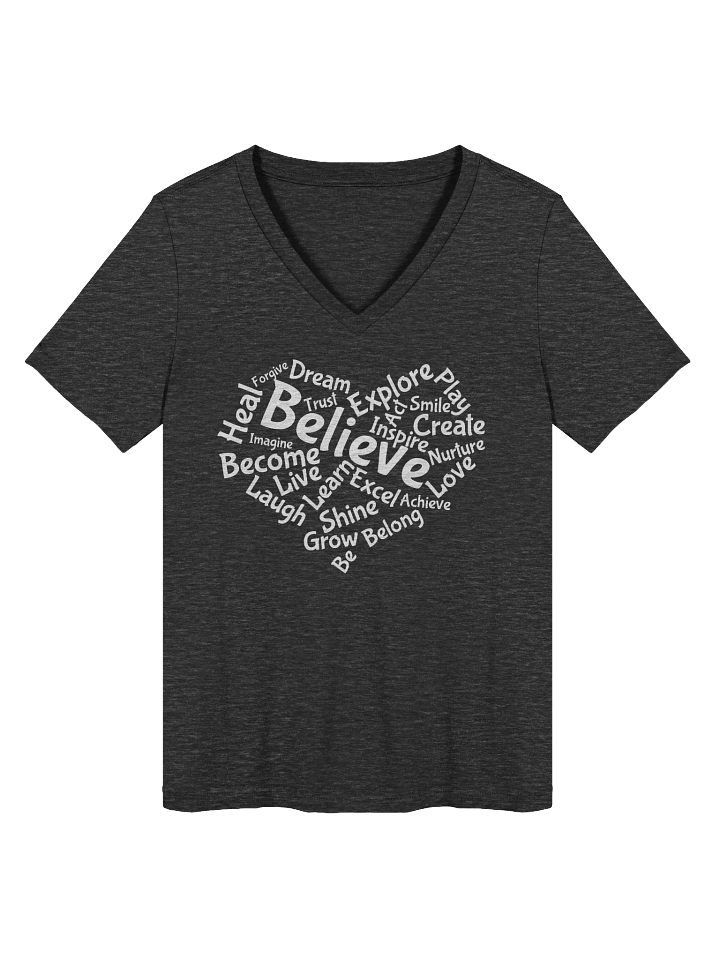 Motivational Word Cloud - Relaxed V-Neck T-Shirt product image (1)