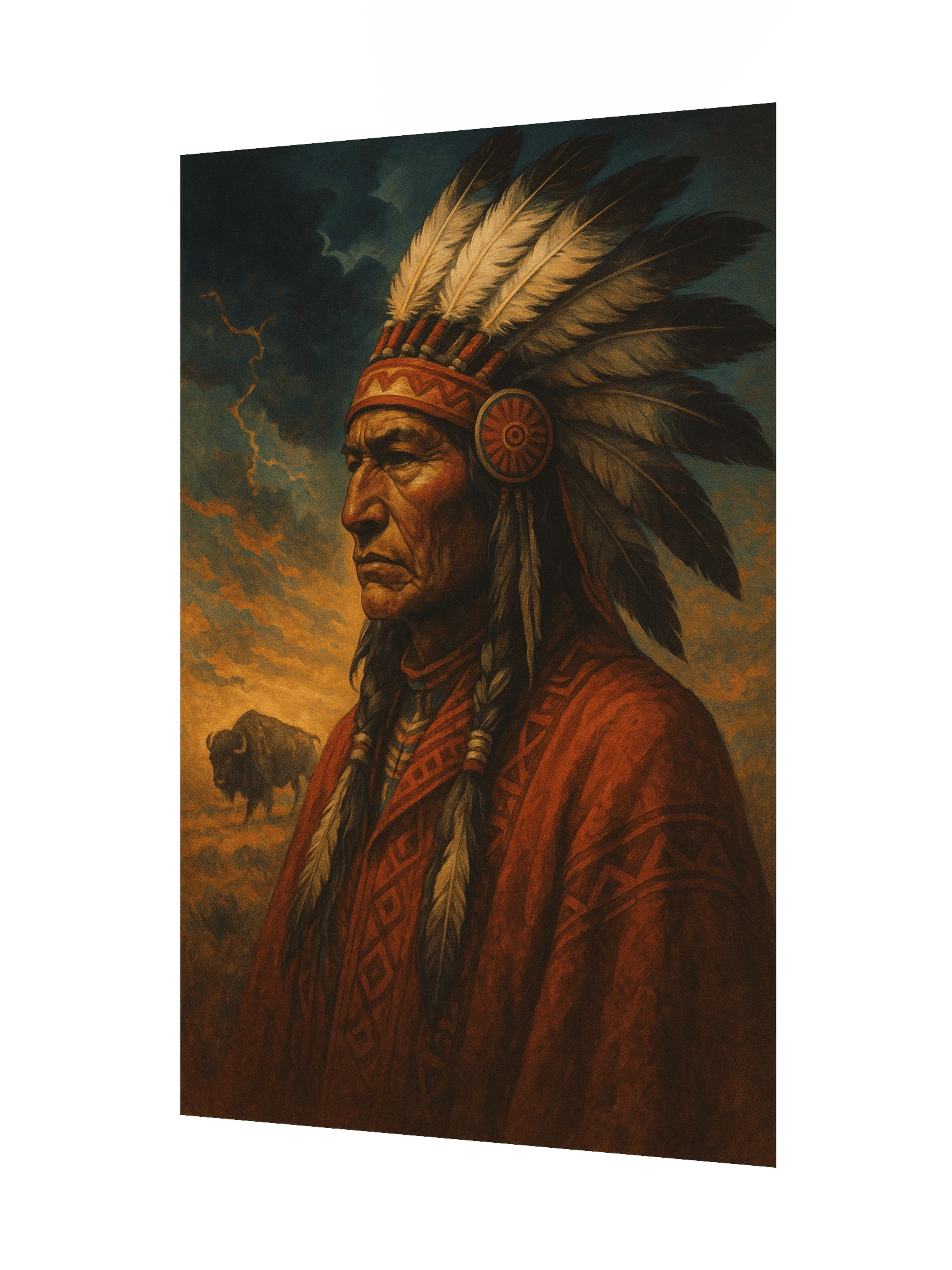 Poster “Chef amérindien & bisons” product image (8)