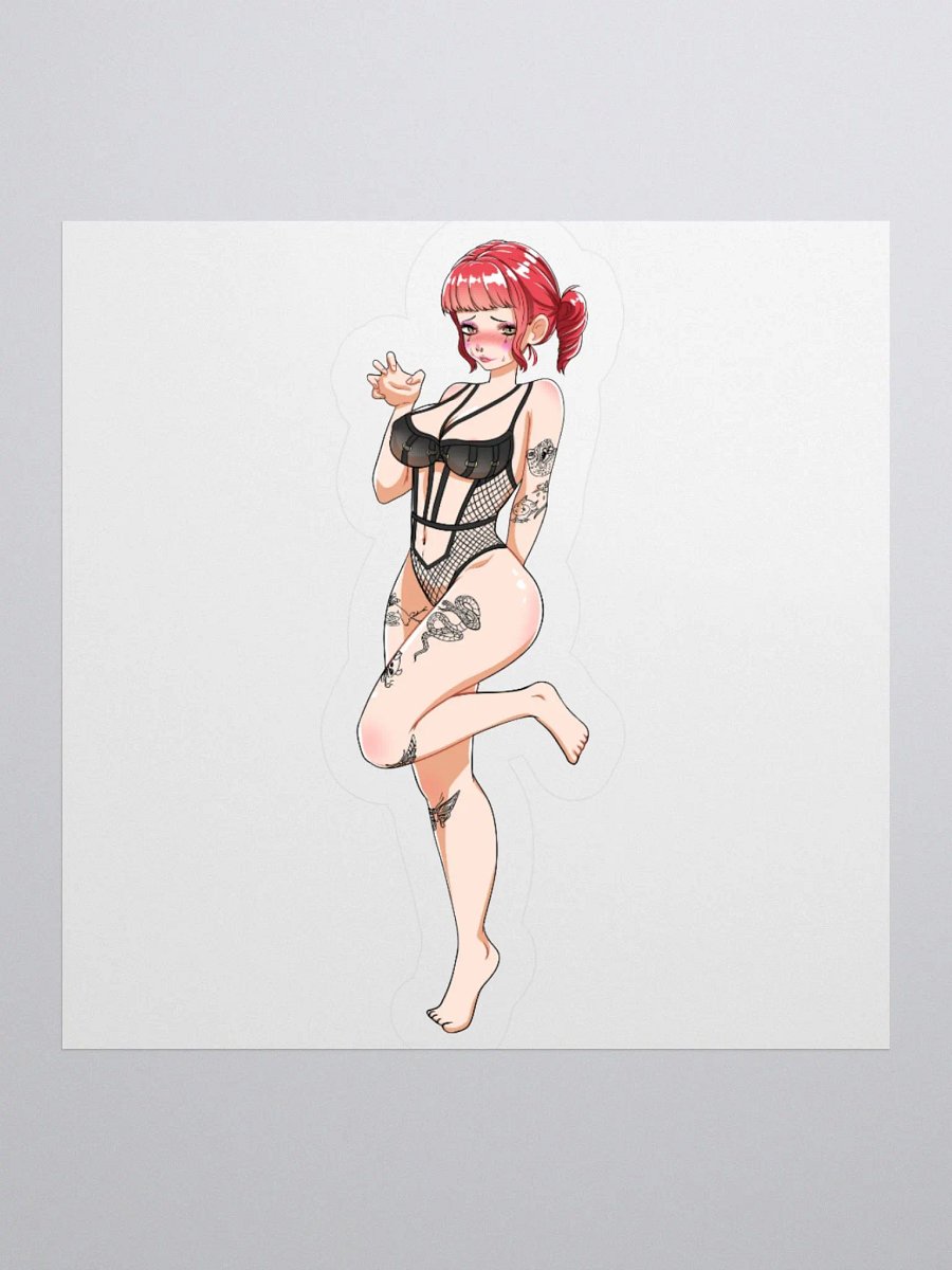 MeeshVS Clown Girl Standing Sticker (Red Hair) product image (1)