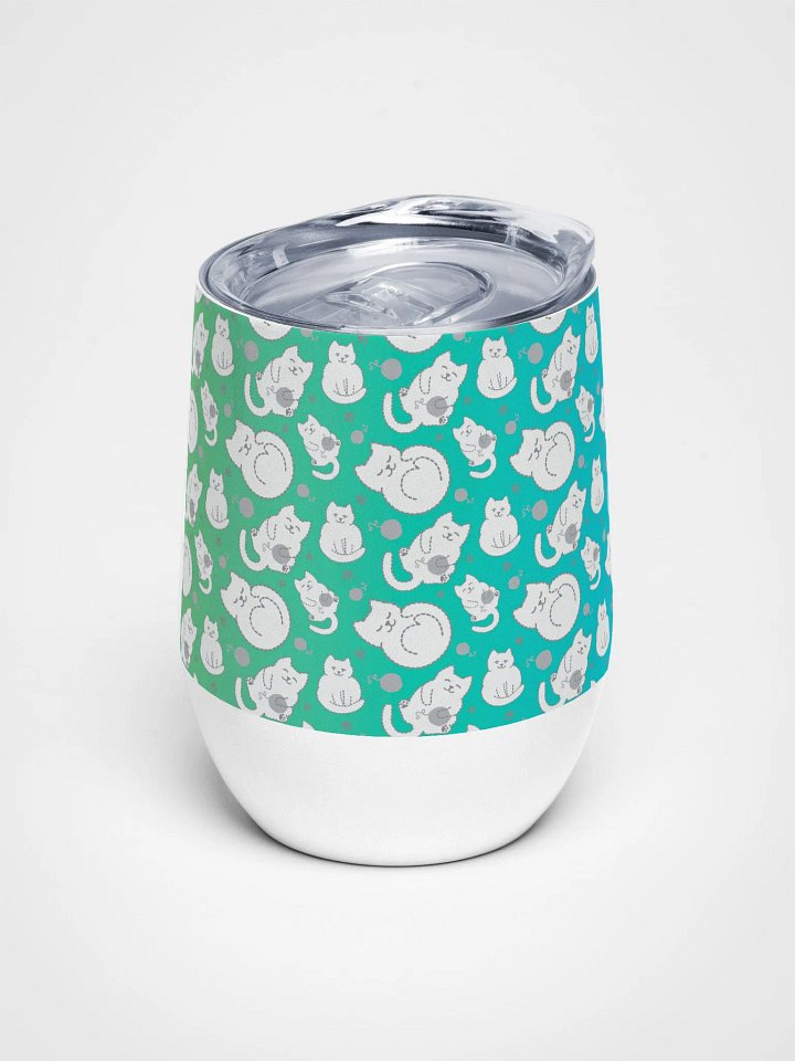 KITTY goes HERE! • wine tumbler by Allcolor product image (1)