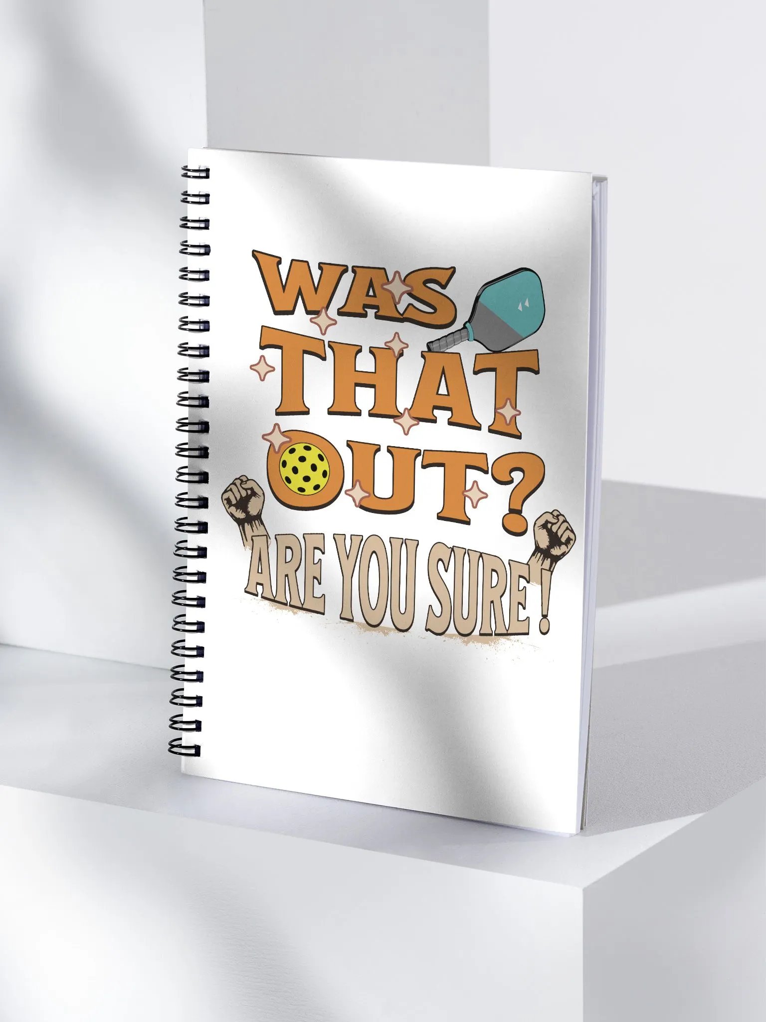 Was That Out? Are You Sure! Pickleball Spiral Notebook product image (3)
