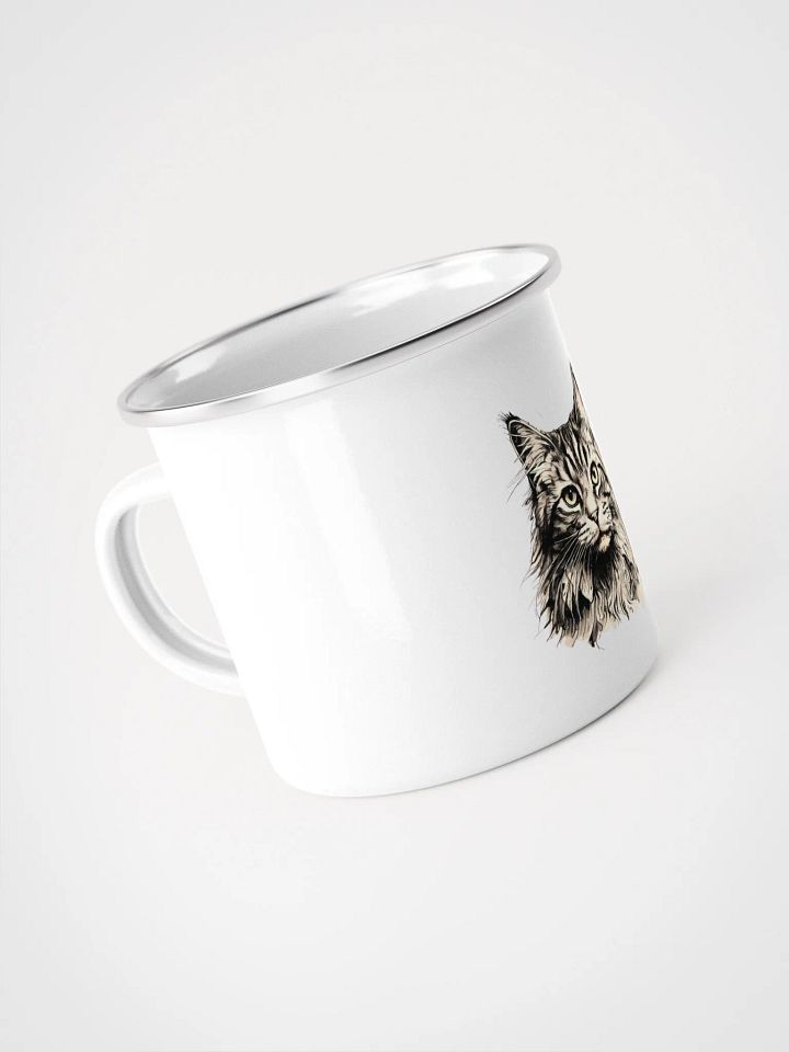Feline Art Enamel Mug product image (2)