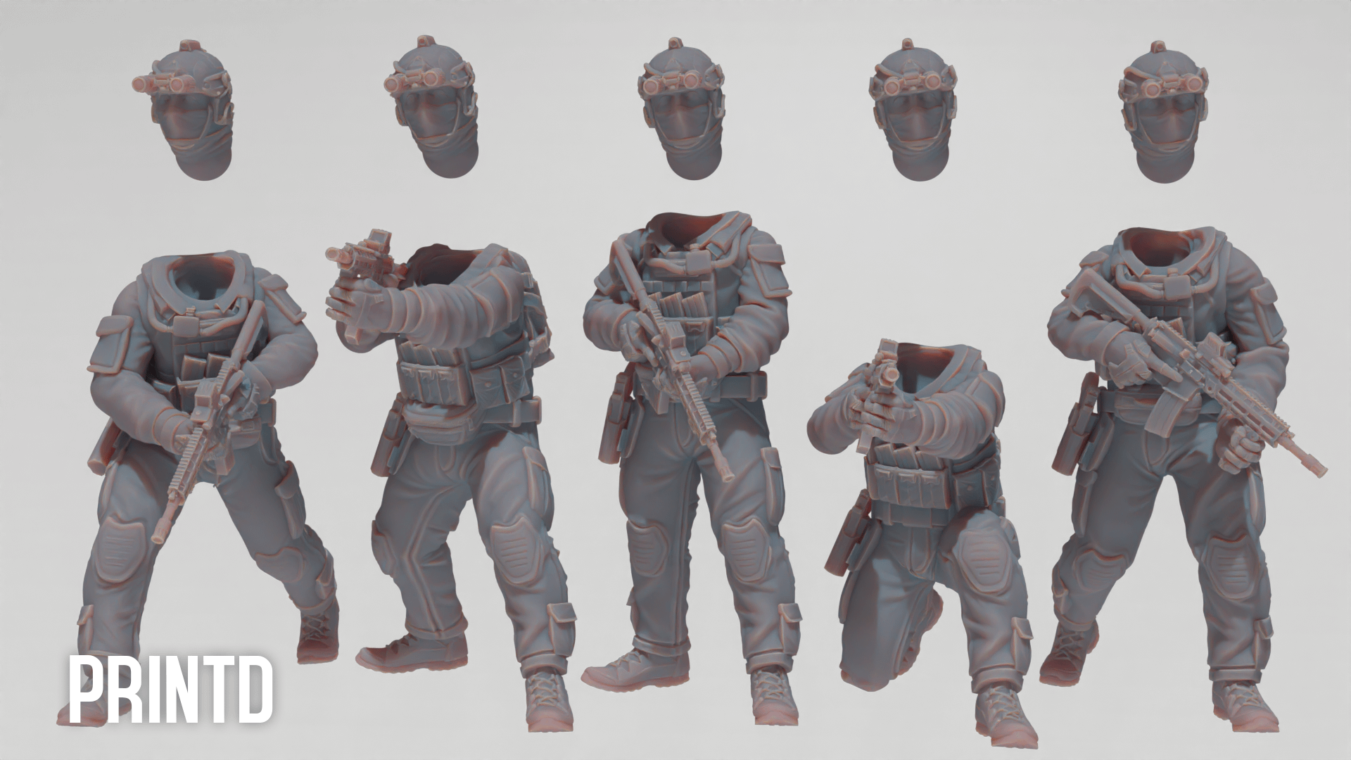 Shayetet 13 Israeli Navy Forces - Modern Warfare Wargame Hobby Resin Scale Models product image (2)