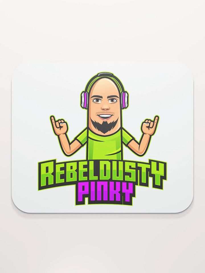 RebelDustyPinky Logo Mouse Pad product image (2)