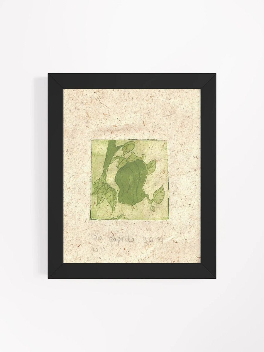 Green Paprika, Botanical Framed Print product image (8)