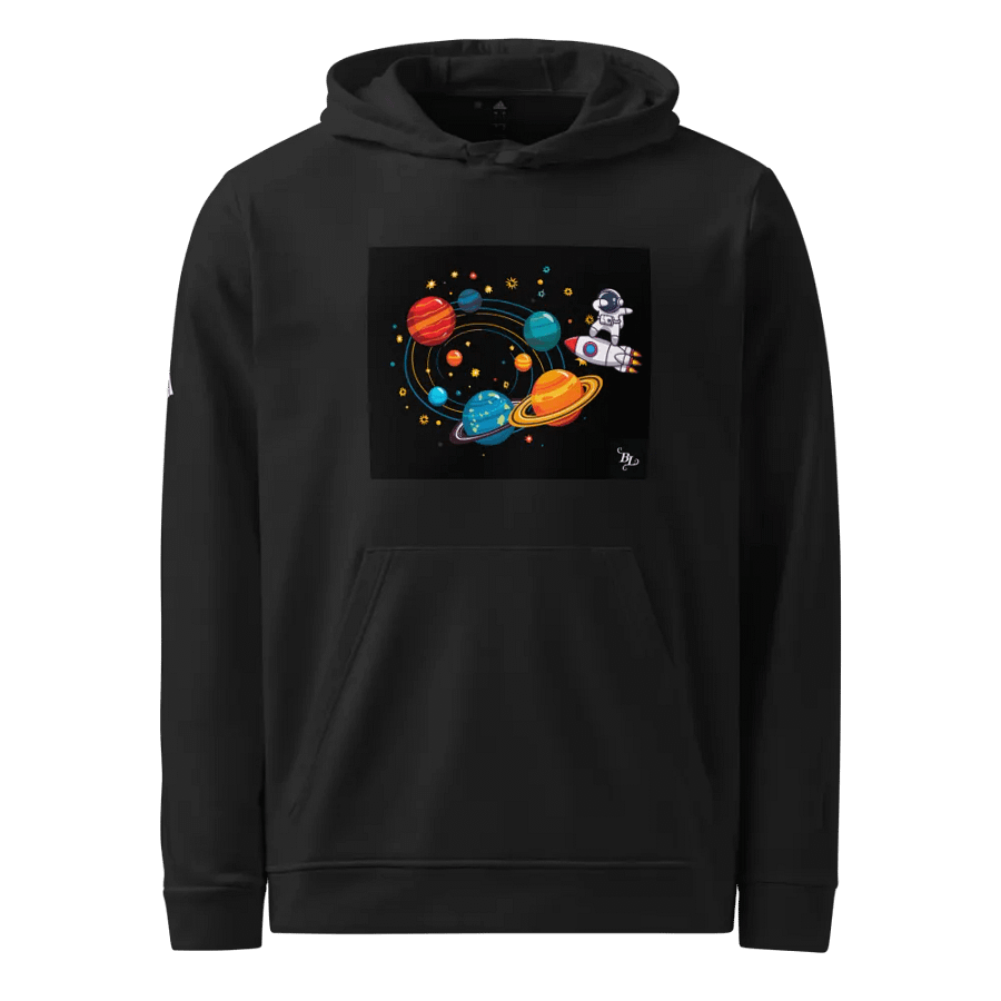 BL x Adidas Astronaut Rocket Solar System Fleece Hoodie product image (2)