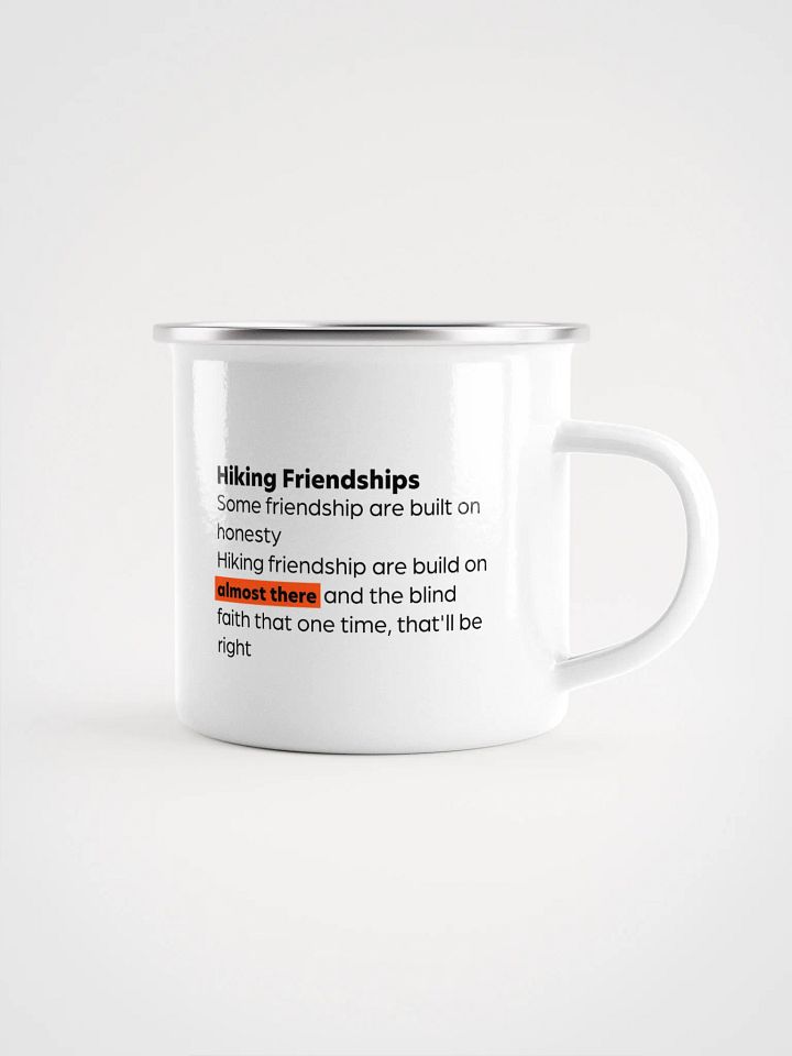Hiking Friendships - Enamel Mug product image (1)