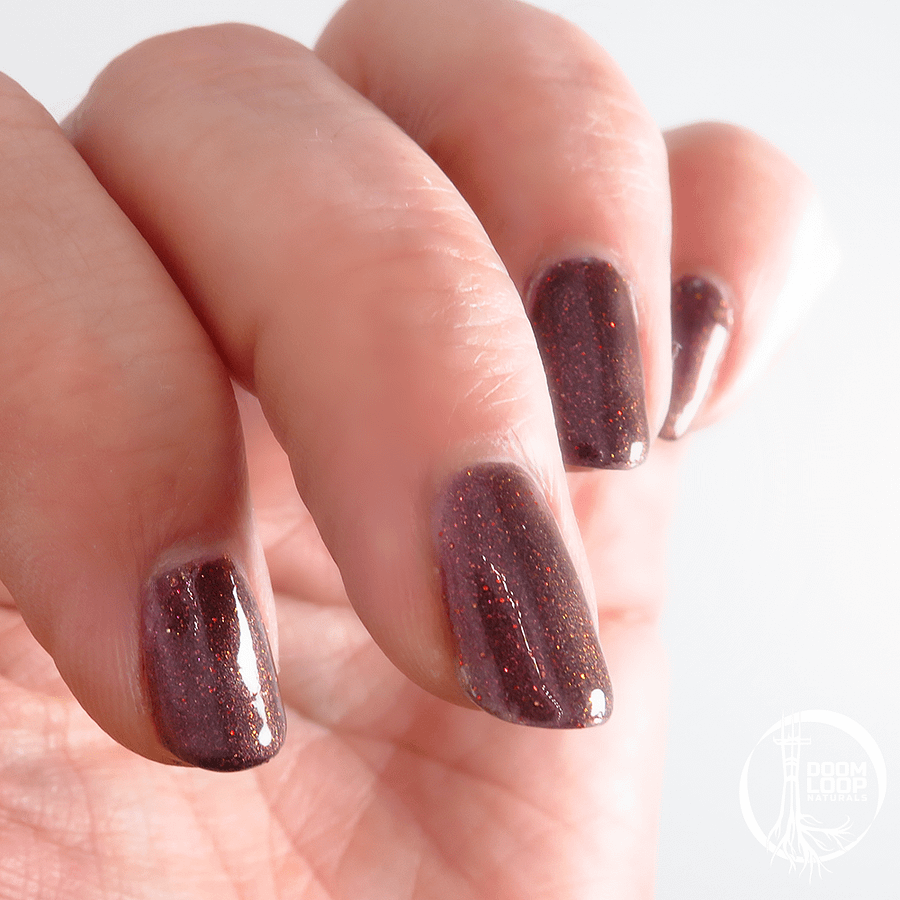REDSHIFT - Deep Maroon Glitter Nail Polish product image (3)