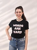 Words Are Hard Retro Tee product image (1)