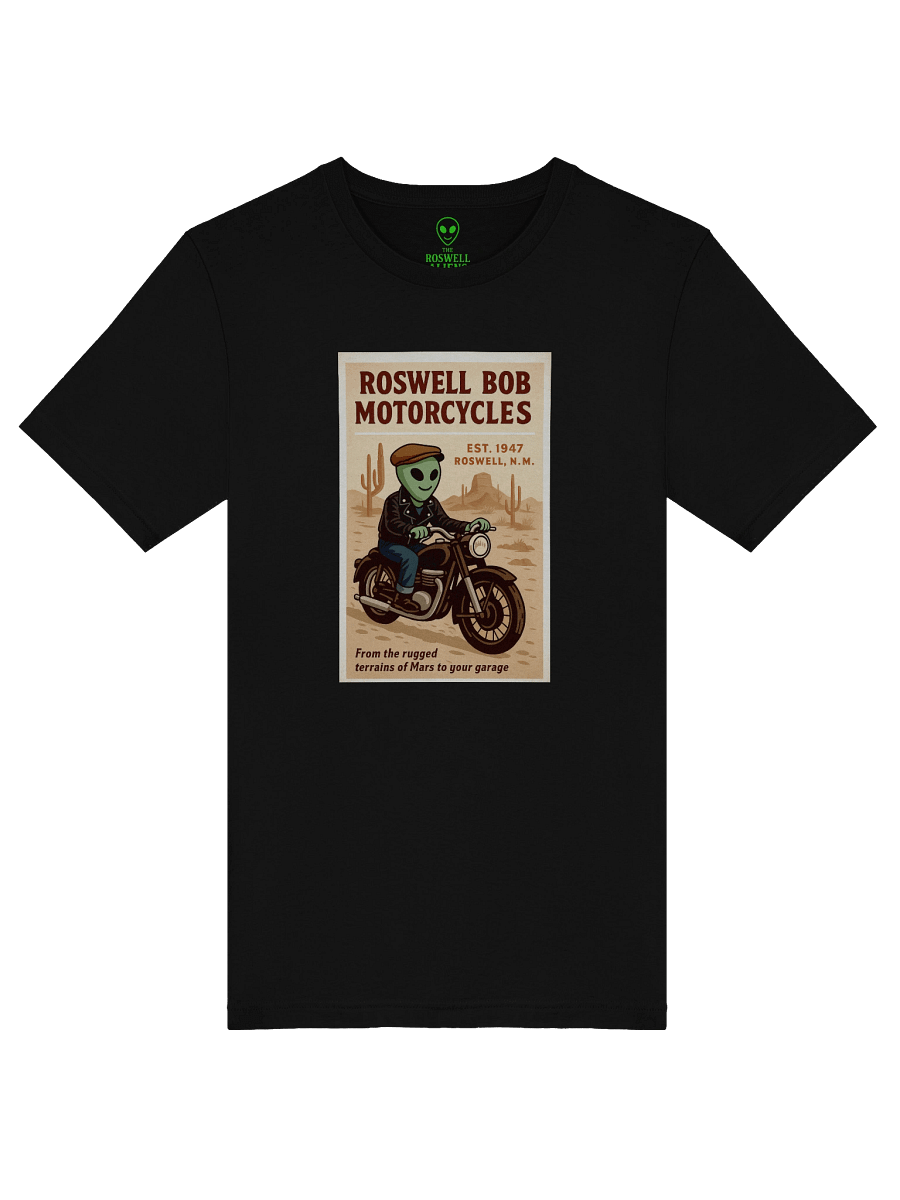 Martian Motorcycles Roswell Aliens 1950's Retro Poster Unisex T-Shirt product image (50)