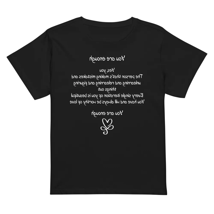 Printed Short T-Shirt - You Are Enough product image (2)