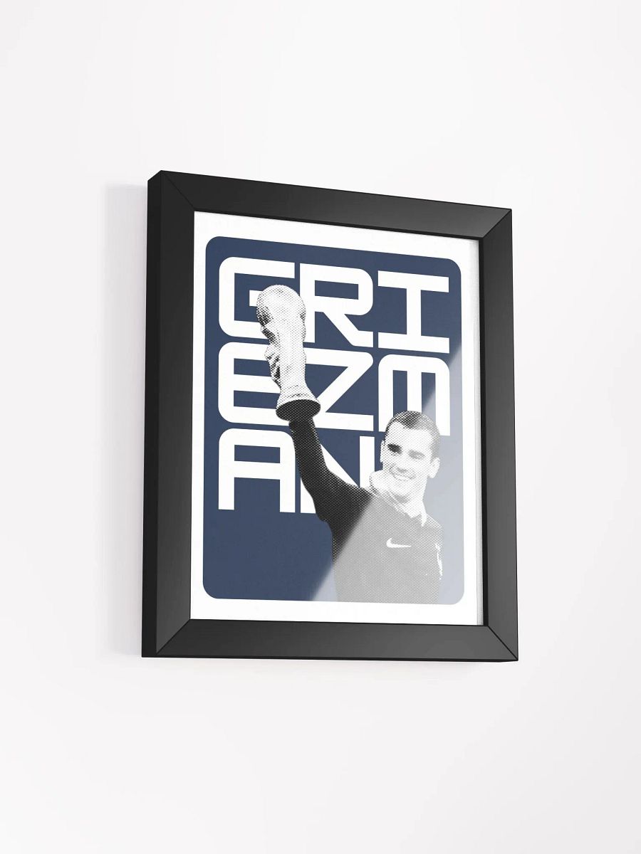 Antoine Griezmann BW France Name Art Framed Print product image (3)