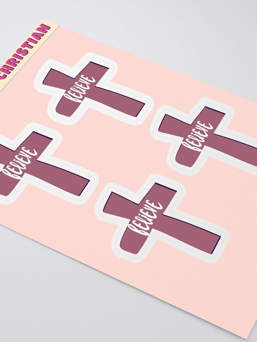 Believe Cross Sticker Sheet product image (2)