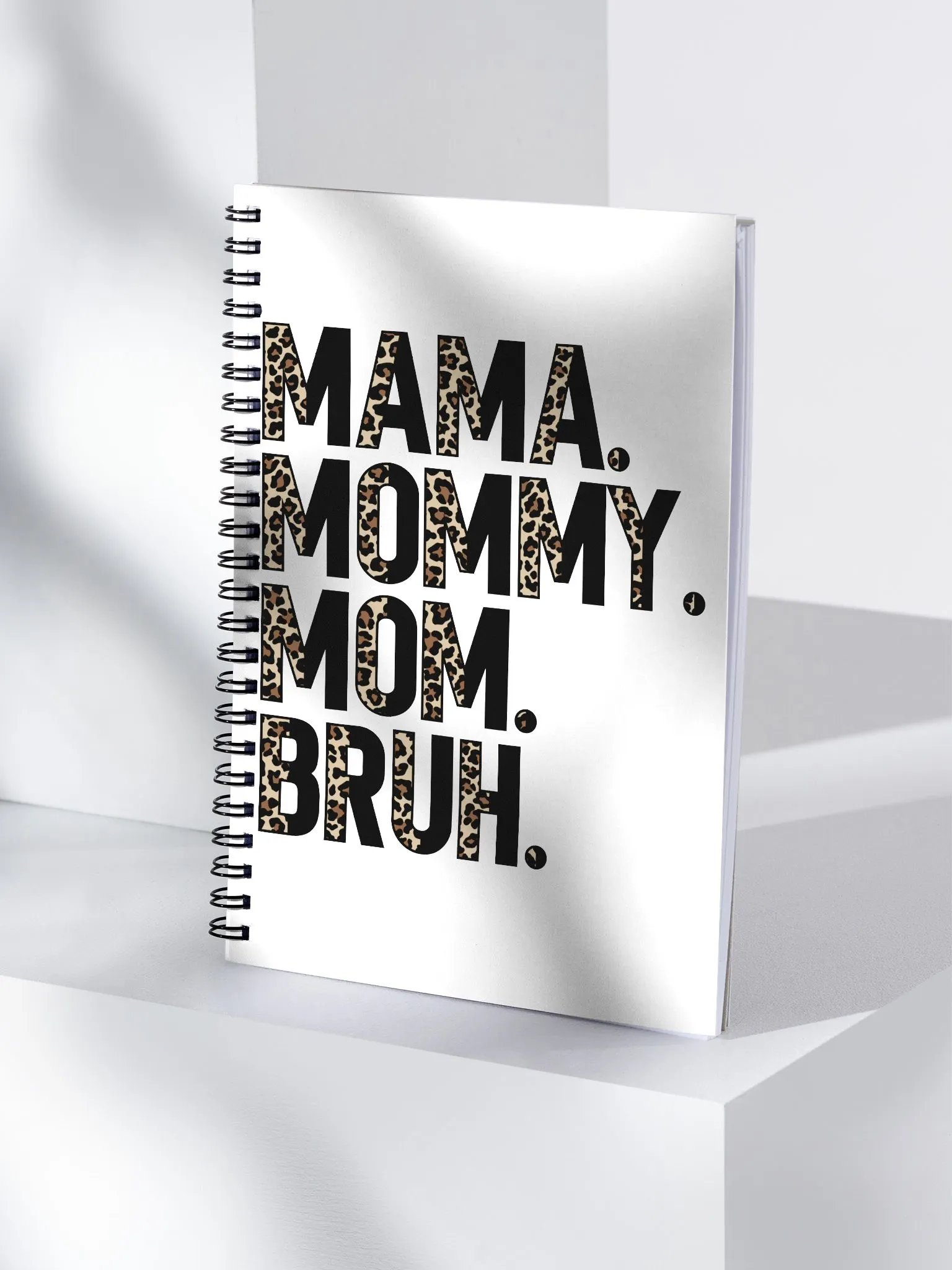 'Mama. Mommy. Mom. Bruh' Spiral Notebook product image (4)