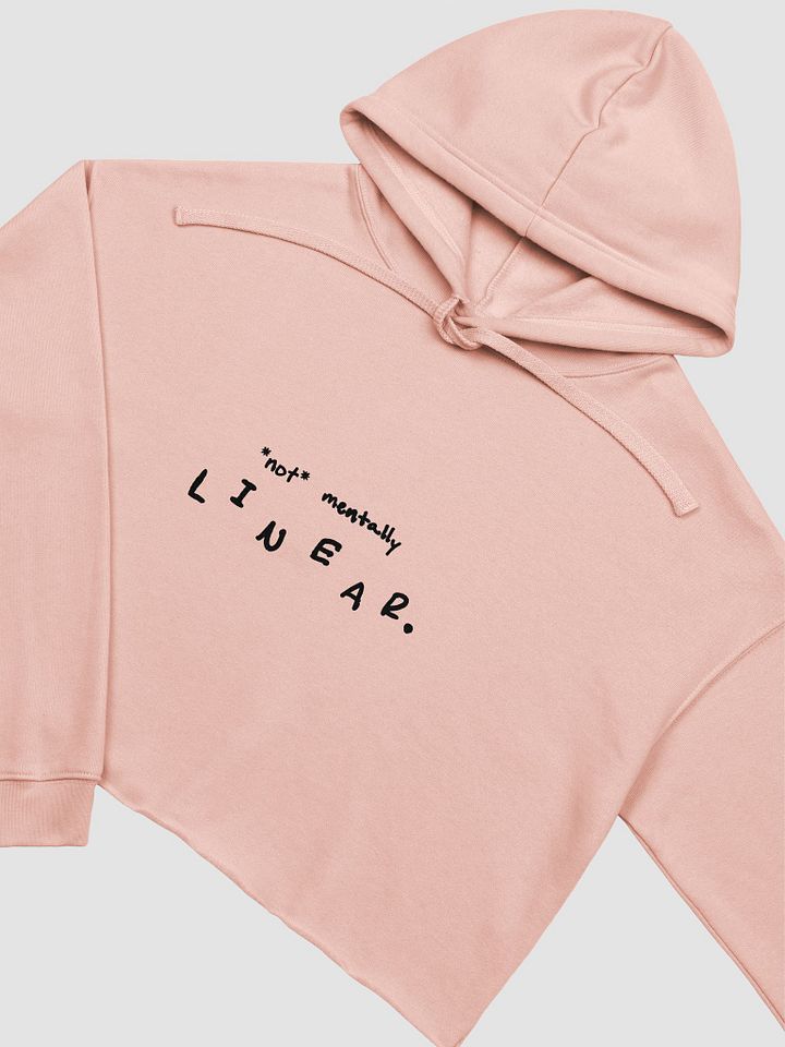 *not* mentally linear cropped hoodie product image (1)