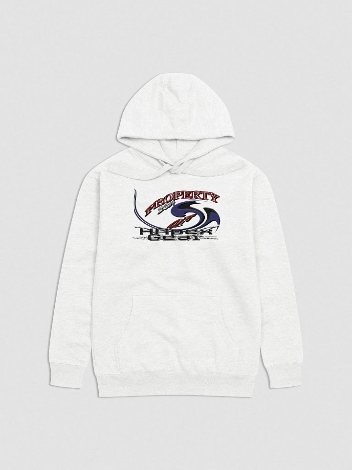 Updated New - Unisex Premium Hoodie - Property Of HApex Gear 2024 - Embroidered - With Black HApex Gear Black Logo product image (1)