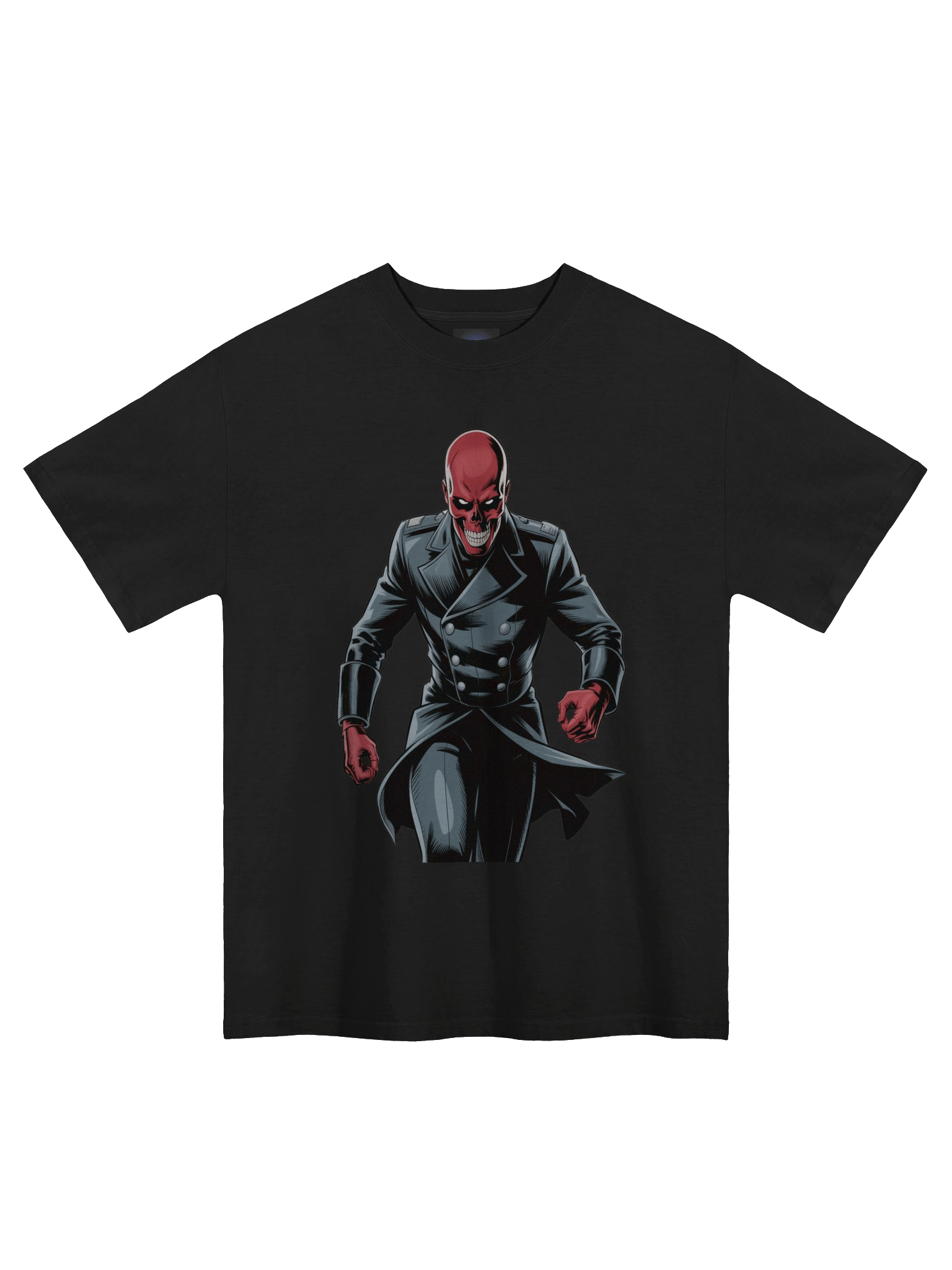 Veil of Vengeance: Red Skull Oversized Faded T-Shirt product image (3)