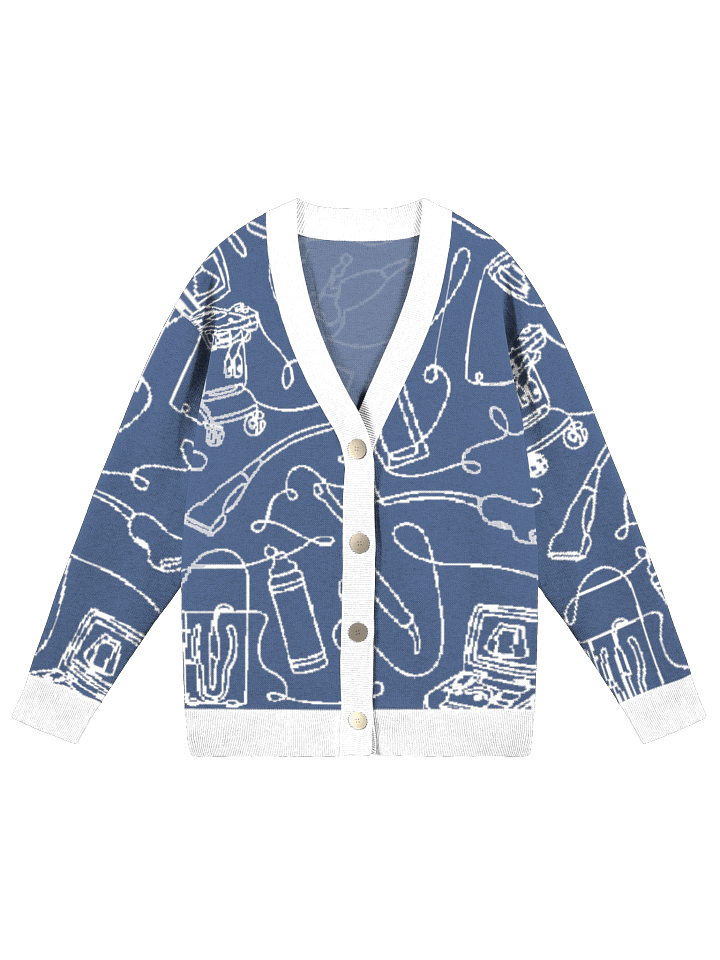 service lines (sonography - holiday blue cardigan) product image (1)