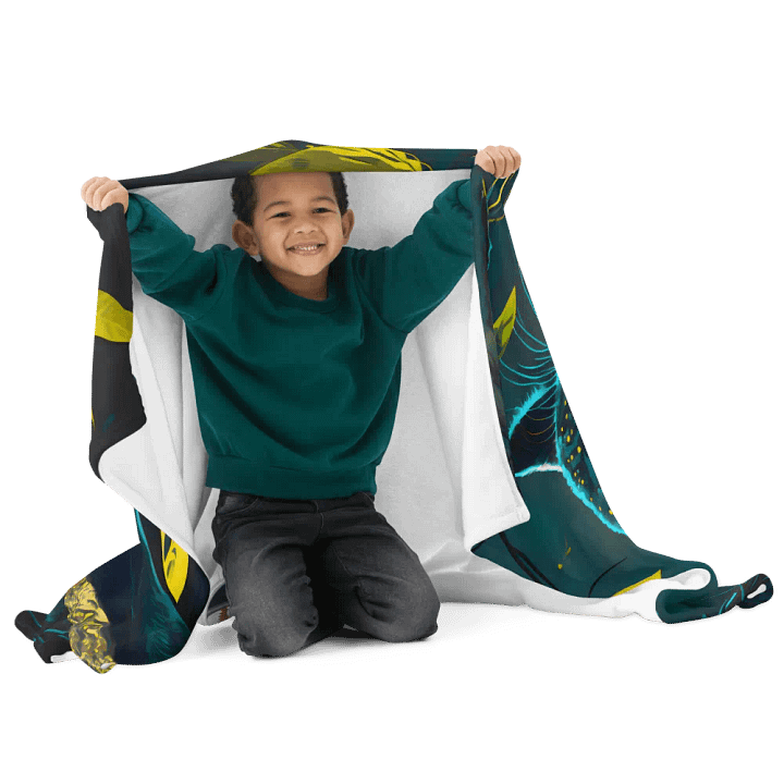 Black Panther Wild Animal Enchanted Forest Throw Blanket product image (2)