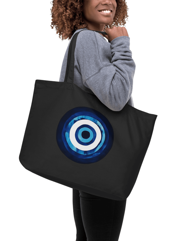 Blue Mati Organic Cotton Tote in Black – Protection & Style in One product image (4)
