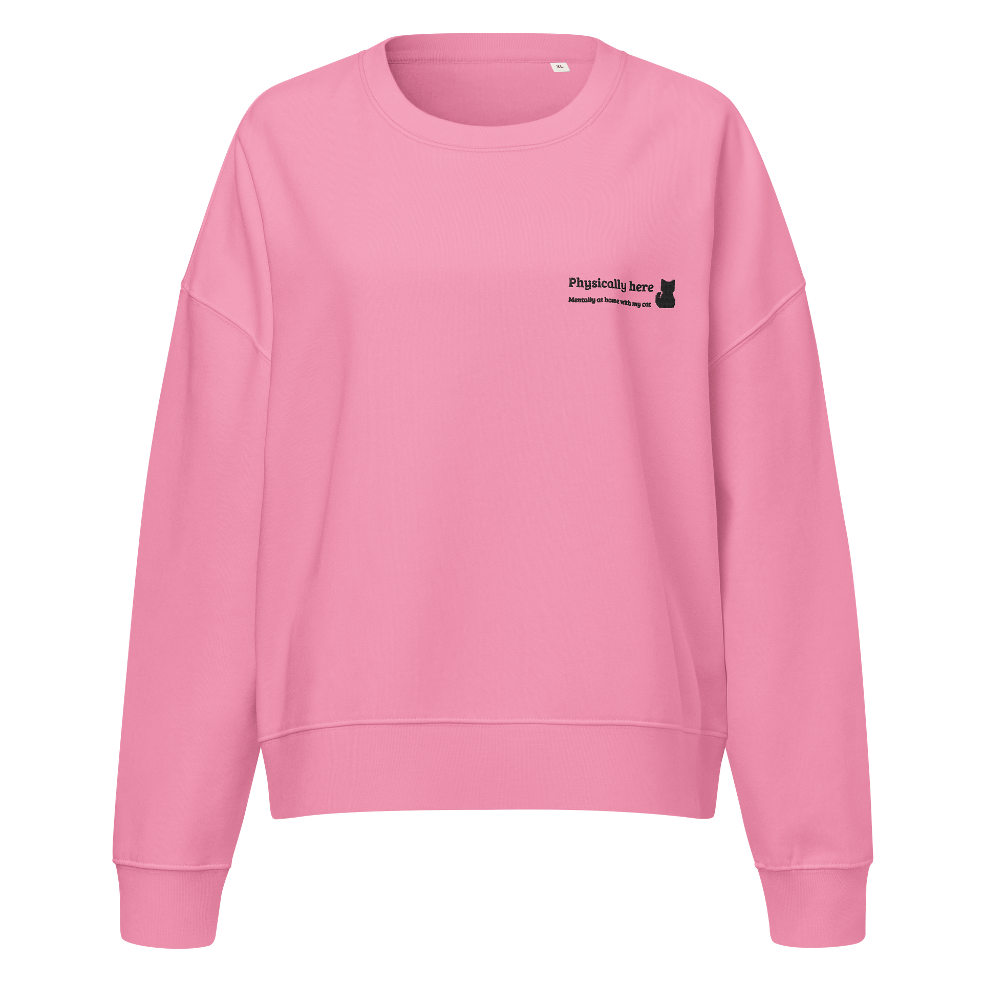 Sweater "Physically here, Mentally at home with my cat.' product image (1)