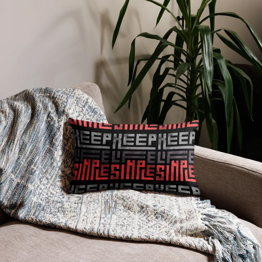'Keep Life Simple' Premium Pillow Case product image (3)