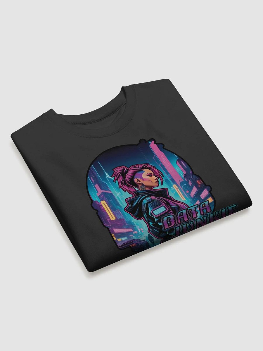 Neon Data Junkie Cyberpunk Sweatshirt product image (3)