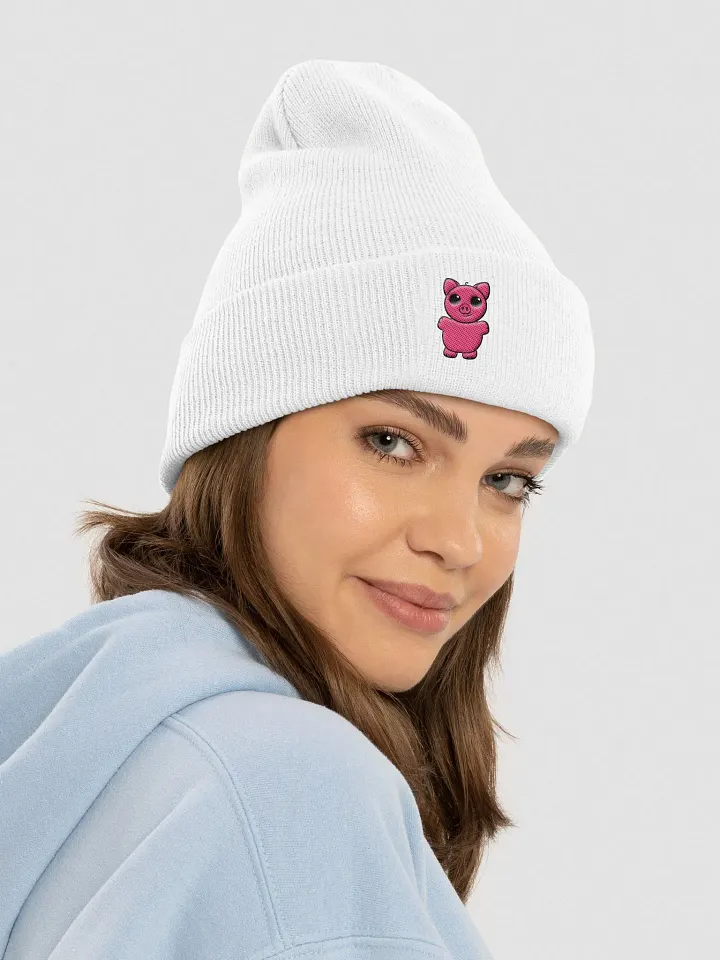 Squiggly Heart Cuffed Beanie product image (1)
