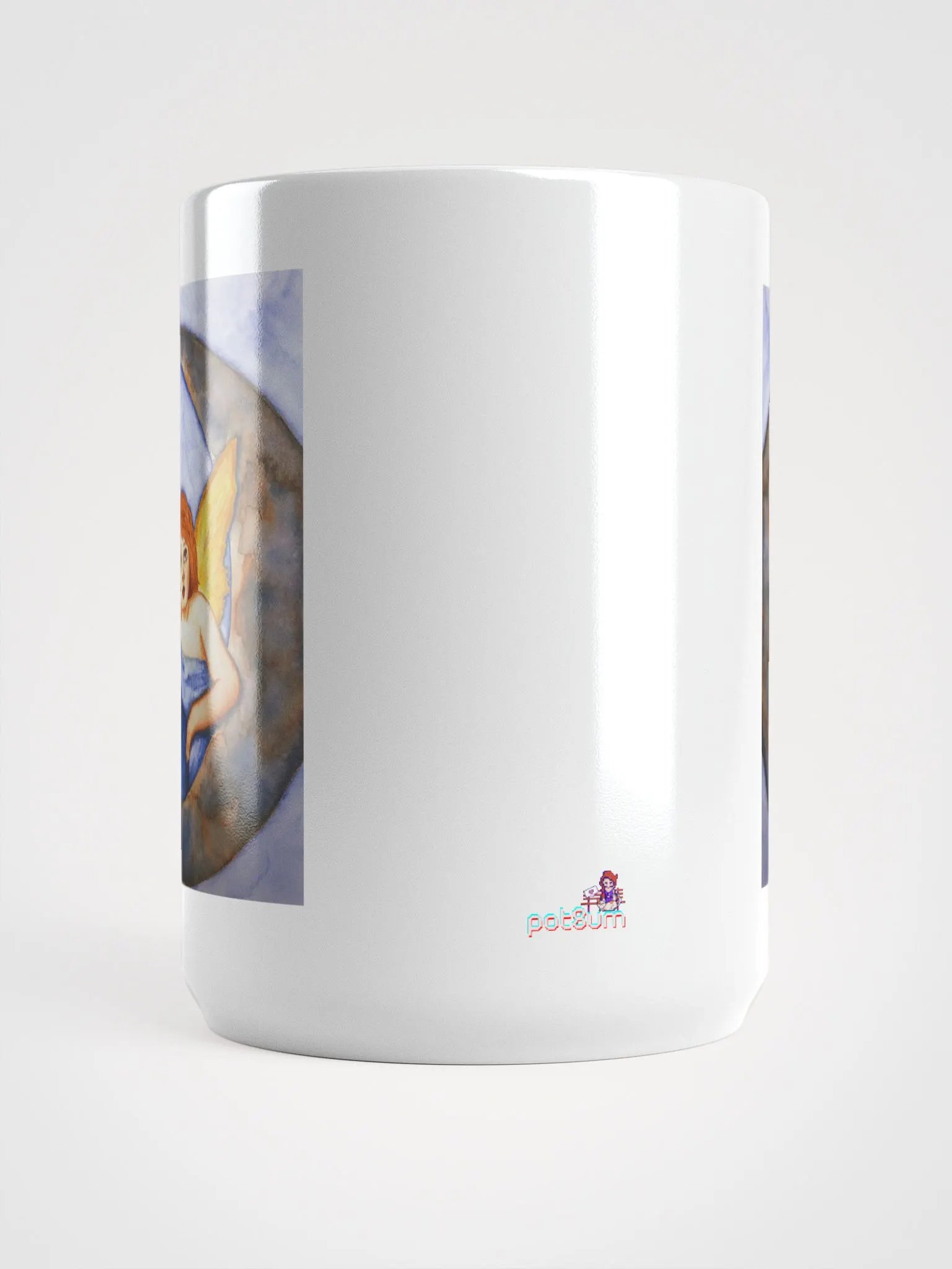 MOONWATCHER white glossy mug product image (2)