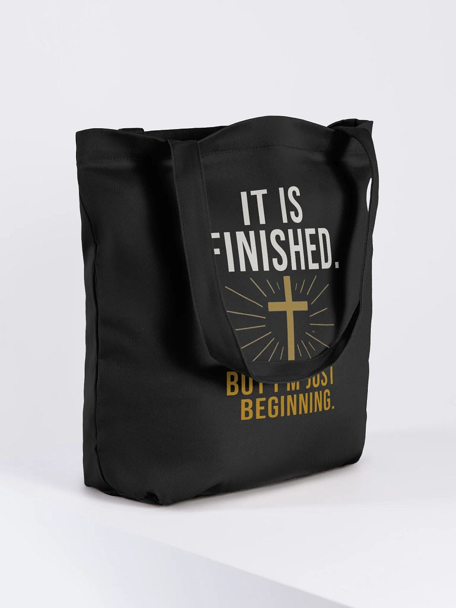 It Is Finished – Faith-Fueled Tote Bag product image (4)