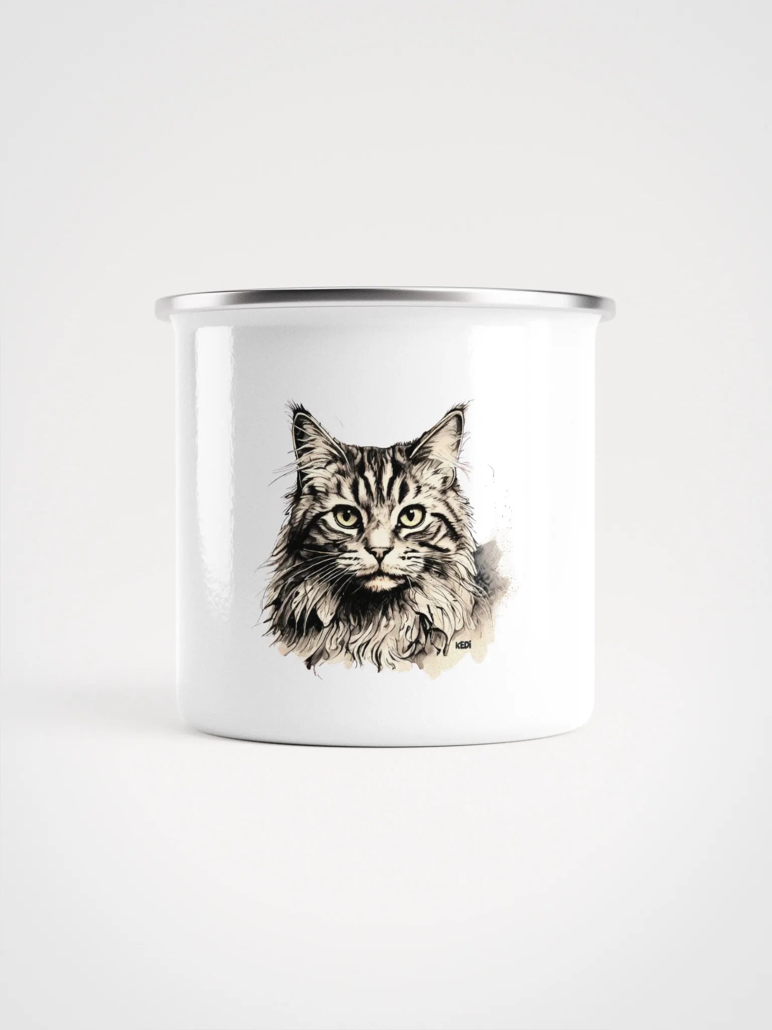 Feline Art Enamel Mug product image (1)