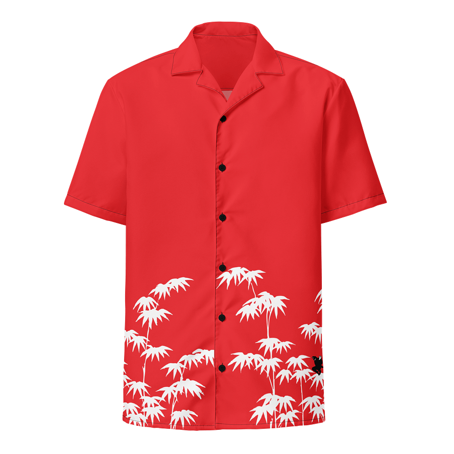 Blood Red Bamboo Ninja Aloha Shirt product image (1)