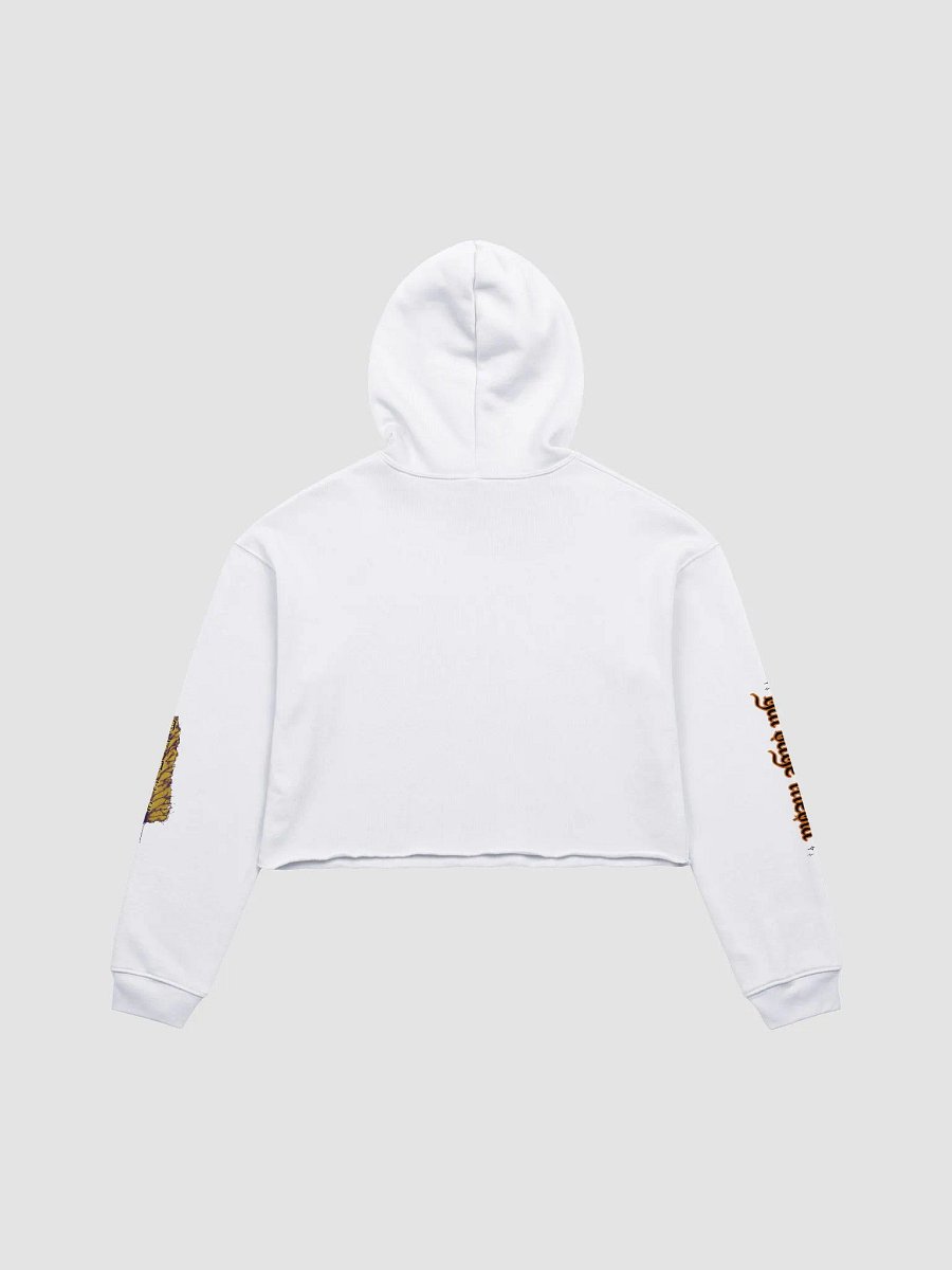 Good News, Grace Garbage Media Logo Cropped White Hoodie product image (2)