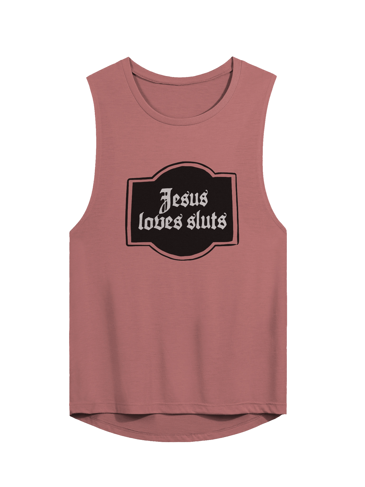 Jesus Loves Sluts Script Women's Tank product image (2)