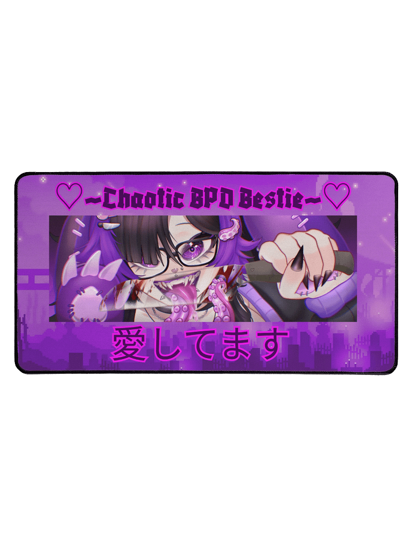 🔮Goth Desk Mat - BPD Bestie Collection🐰 | 20% of profits go to BPD charity~💜