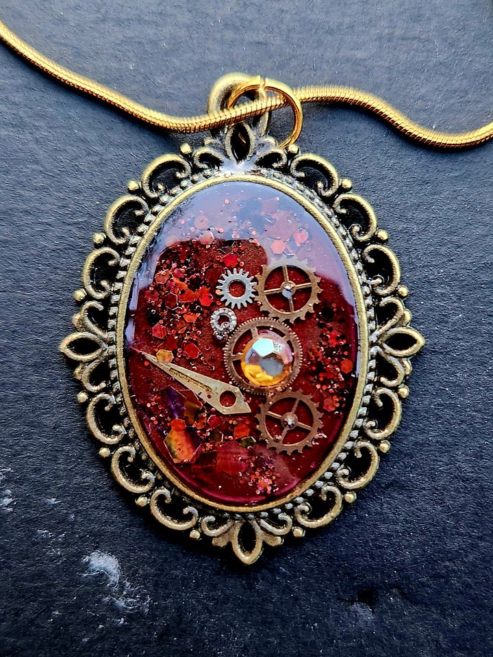 Steampunk Cameo Necklace product image (1)