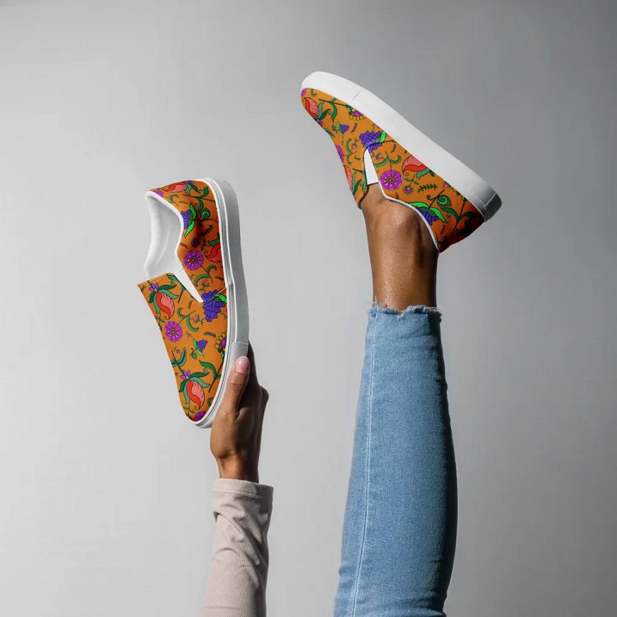Kalamkari Floral Canvas Slip Ons product image (7)