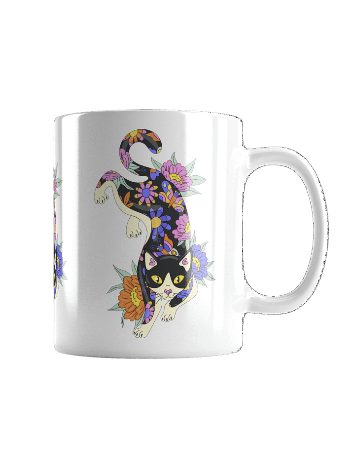Floras Feline | White Glossy Mug product image (1)