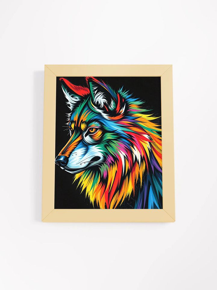 Vibrant Wolf Spirit Framed Poster product image (2)