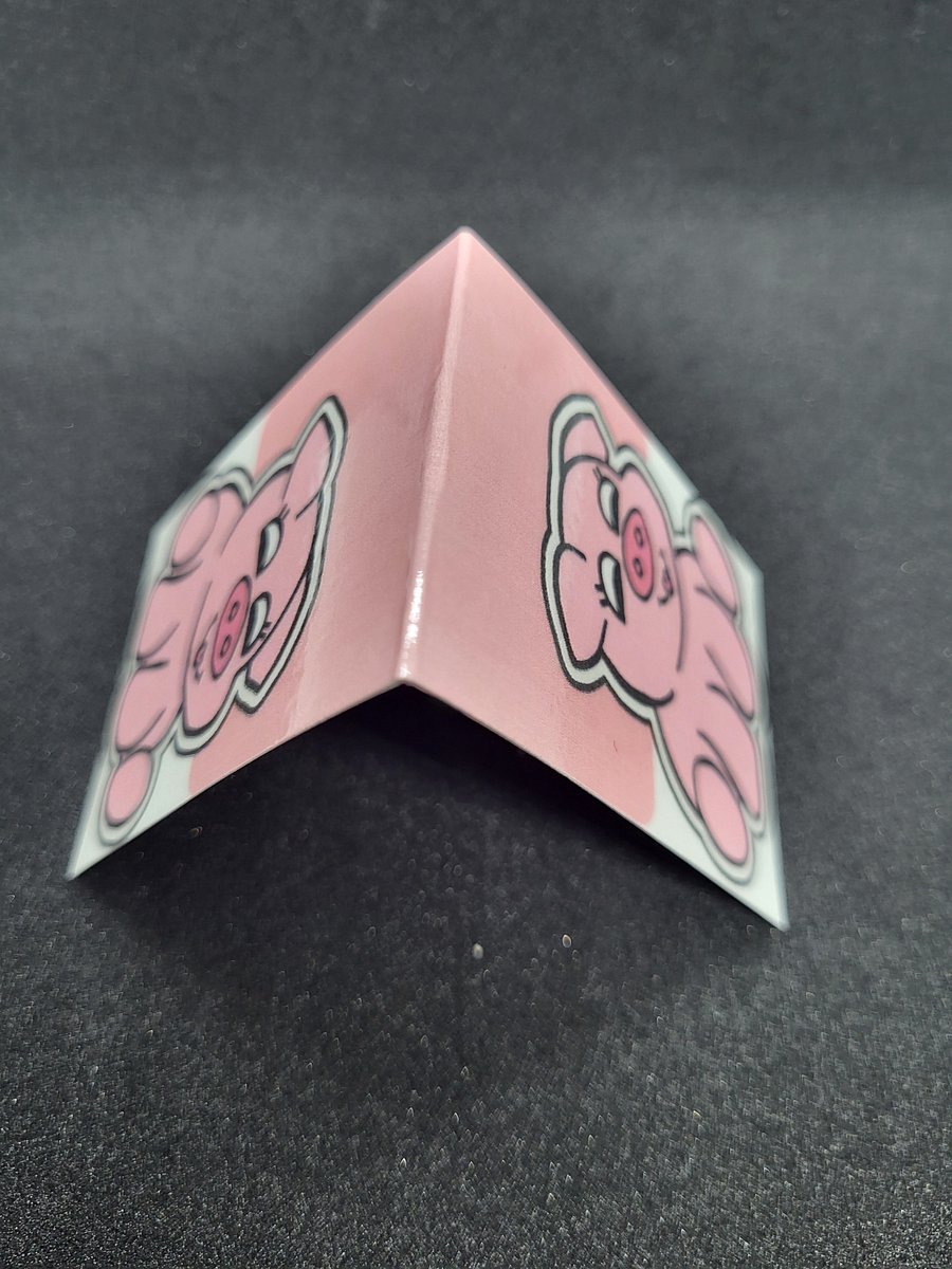 Cute Cartoon Pink Pig Magnetic Laminated Bookmark for Farm Animal Lovers product image (3)
