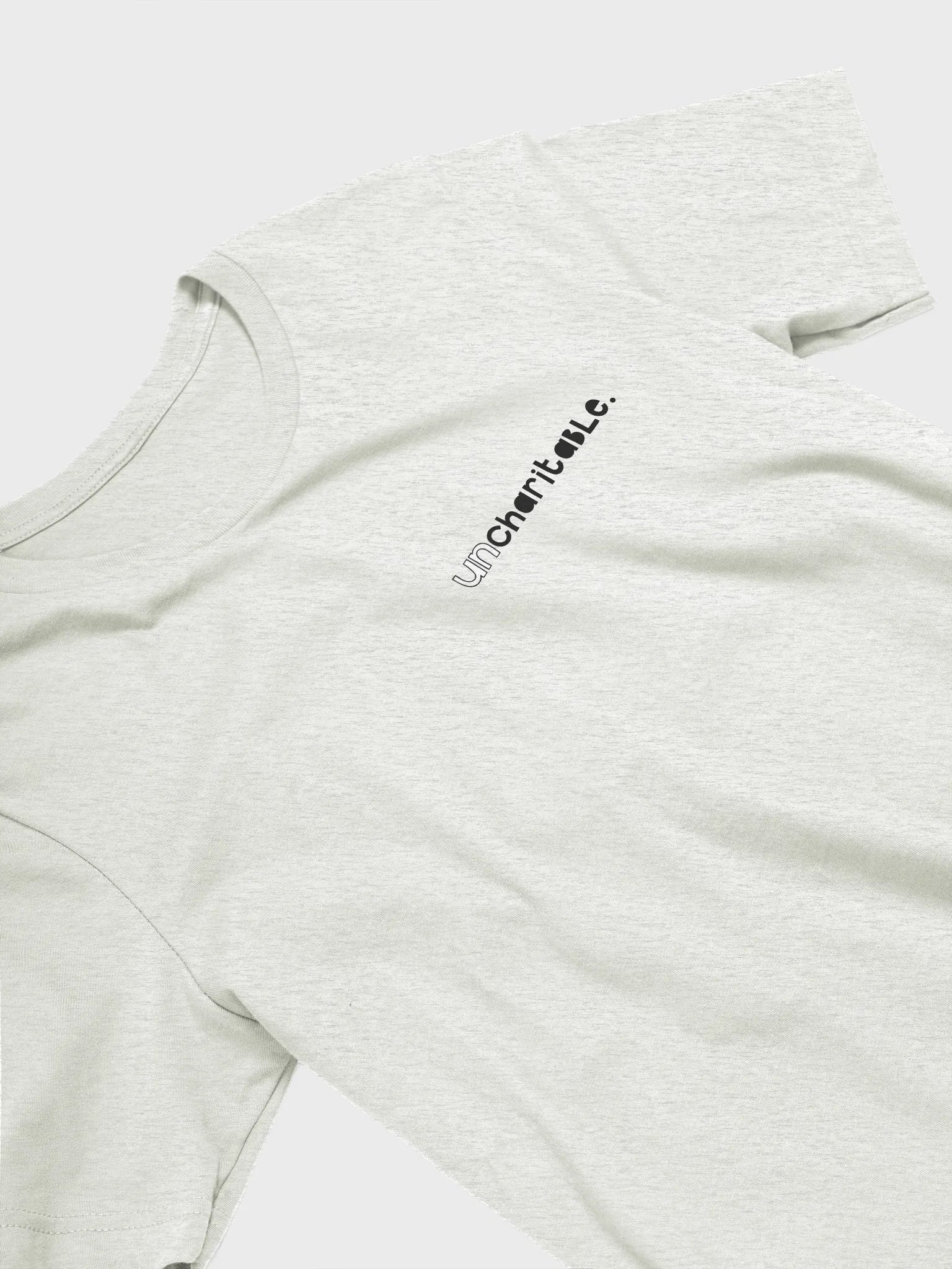 Uncharitable T-Shirt (light colours - dainty print) product image (2)