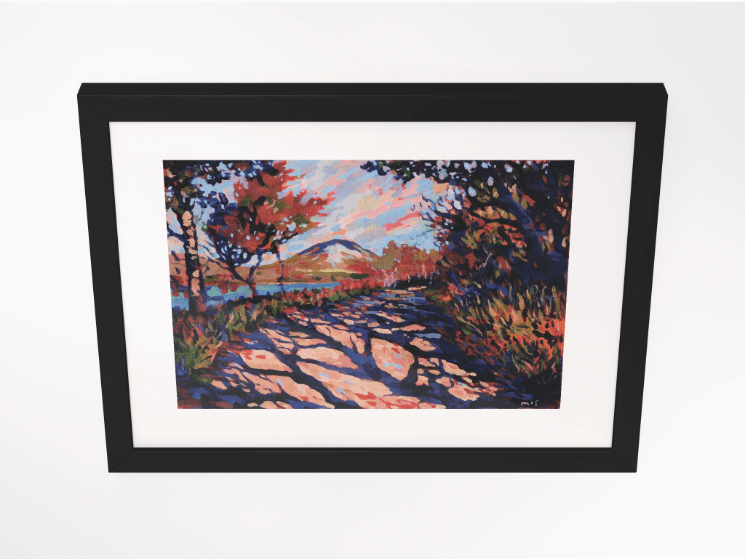 250809 Mount Errigal Poster Print. Framed product image (3)