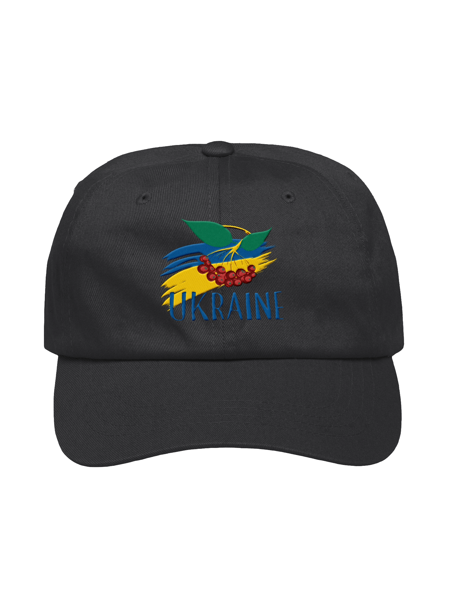 Ukraine Kalyna Red Berries Ukrainian Folk Symbol Heritage | Yupoong Classic Dad Hat | Embroidered product image (8)
