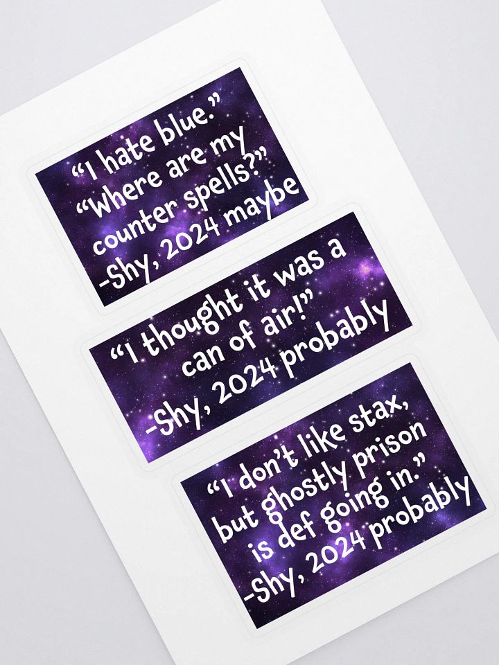 Shy Quote Stickers product image (1)